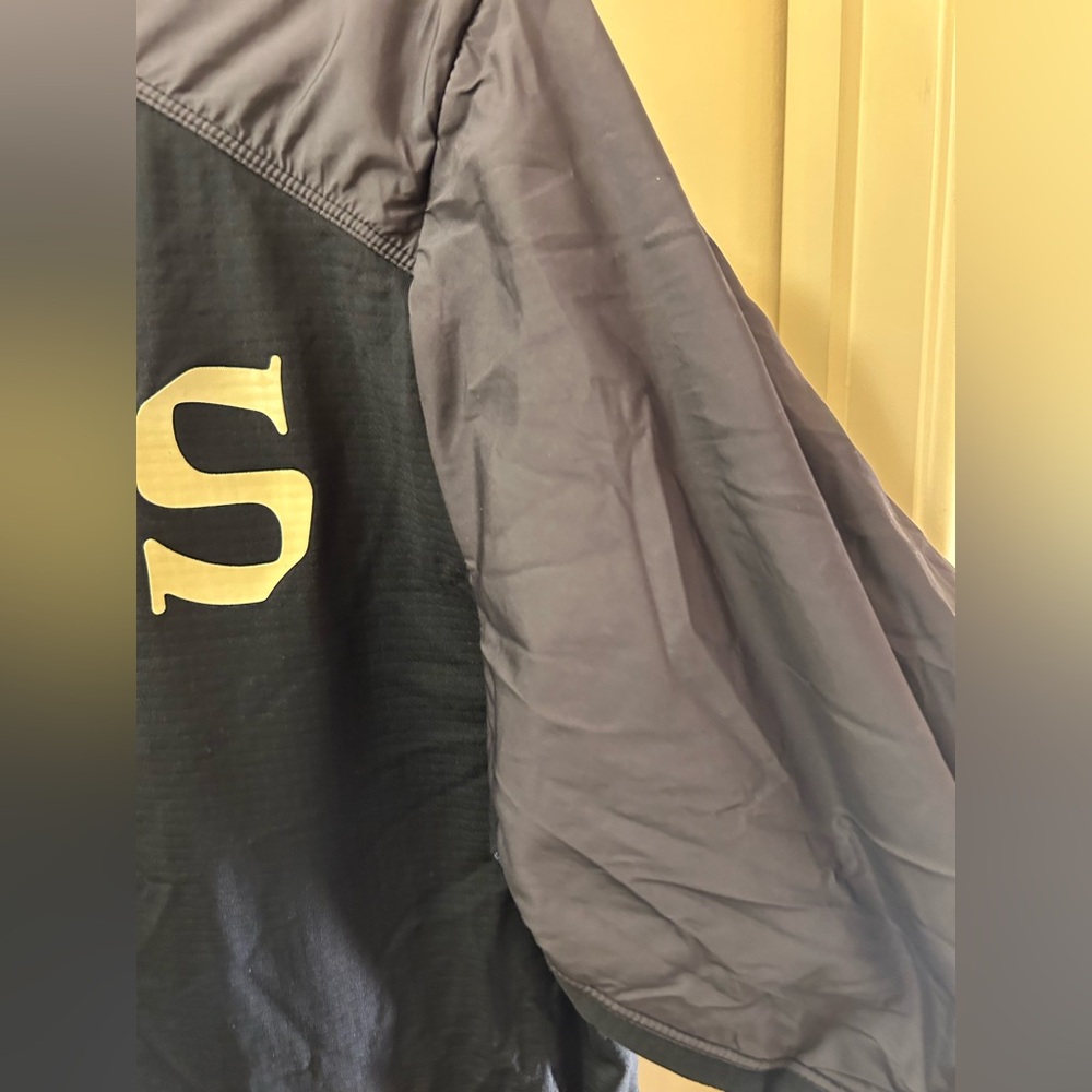 NFL Nike OnField Apparel Saints Black and Gray Jacket - Picture 4 of 7